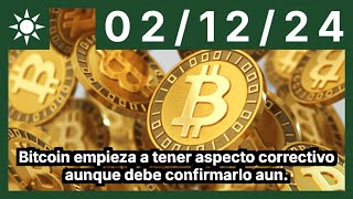 BITCOIN Bitcoin empieza a tener aspecto correctivo aunque debe confirmarlo aun.