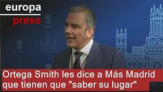 S&U PLC [CBOE] Ortega Smith les dice a Más Madrid que tienen que &quot;saber su lugar&quot;