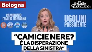 Gli attacchi di Meloni alla sinistra: &quot;Hanno paura di perdere, sono disperati&quot;