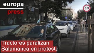 LENTA PLC [CBOE] La ciudad de Salamanca mantiene circulación lenta y cortes por los tractores