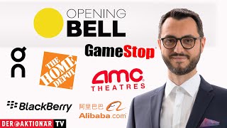 HOME DEPOT INC. THE Opening Bell: Alibaba, Gamestop, AMC Entertainment, Blackberry, Hertz, Home Depot, Coinbase, On