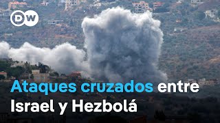 Hezbolá lanza cohetes hacia el norte de Israel, en respuesta a ataques israelíes en el sur de Líbano