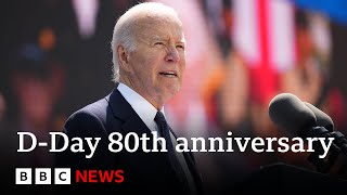 JOE Joe Biden says fight for Ukraine echoes struggle for freedom on D-Day | BBC News