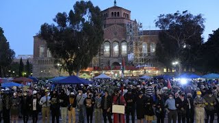 Tensions grow as Pro-Palestinian protesters remain in standoff with police at UCLA