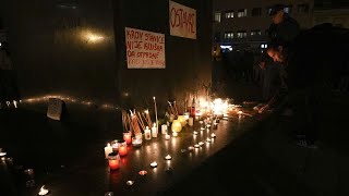 Vigil takes place in Serbia for 14 victims of Novi Sad train station roof collapse