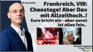 VW Frankreich, VW: Chaostage! Aber Dax mit Allzeithoch..! Marktgeflüster Teil 2