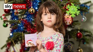 TESCO ORD 6 1/3P 6-year-old girl finds China prisoner plea in Tesco charity card