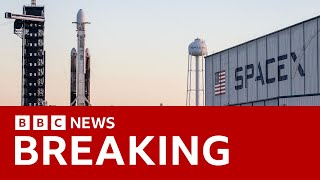 HUNT Nasa spacecraft blasts off to hunt alien life on a distant moon | BBC News