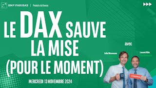 DAX40 PERF INDEX Le DAX sauve la mise (pour le moment) - 100% Marchés - soir - 13/11/2024