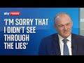 Post Office scandal: 'I'm sorry that I didn't see through the lies,' says Ed Davey