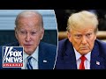 Trump attends NYPD officer's wake as Biden fundraises in the same city