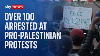 Over 100 students and staff arrested during student pro-Palestinian protests in U.S