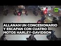 HARLEY-DAVIDSON INC. - Allanan un concesionario y escapan a lomos de cuatro motos Harley-Davidson