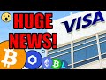 Cryptocurrency is SURGING Today As VISA Goes 100% ALL IN! This Is The Beginning Of Something BIG!