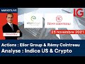 REMY COINTREAU - Elior & Remy Cointreau / INDICES US et Crypto Analyse technique par Vincent BOY