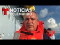 Noticias Telemundo camino a Freeport, devastado por el huracán Dorian