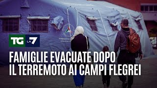 Famiglie evacuate dopo il terremoto ai campi flegrei