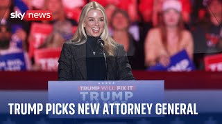 Trump names Pam Bondi as attorney general after Matt Gaetz withdraws