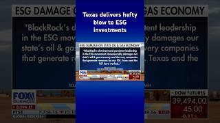 BLACKROCK INC. Texas pulls $8.5 billion investment with BlackRock over ESG policies #shorts