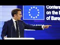 Quel est le projet de communauté politique européenne voulu par Emmanuel Macron ?