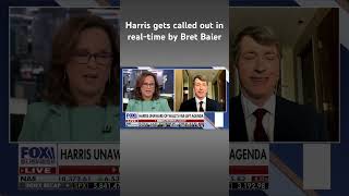 Harris dodges questions on Biden’s decline, says voters are concerned about Trump #shorts