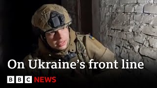 NEAR Ukraine front line near Kharkiv situation ‘dynamic and tense’ | BBC News