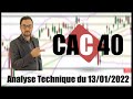 CAC 40   Analyse technique du 13-01-2022 par boursikoter
