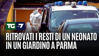 Ritrovati i resti di un neonato in un giardino a Parma