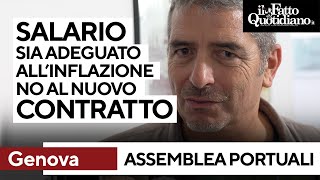 I portuali di Genova contro il rinnovo del contratto: &quot;Non adegua il salario all&#39;inflazione&quot;