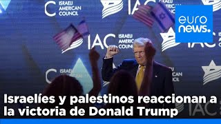 Israelíes y palestinos reaccionan a la victoria de Donald Trump