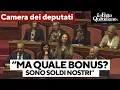 "Cento euro agli italiani? Ma quale bonus, sono soldi nostri": il M5s critica la maggioranza in Aula