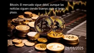 BITCOIN Bitcoin. El mercado sigue débil, aunque las noticias siguen siendo buenas para el largo plazo.