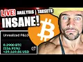 LIVE INSANE BITCOIN CRYPTO VOLATILITY!!!! (GET READY FOR THE BIG BOUNCE!!!!!)