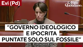 Dl Ambiente, Evi (Pd) attacca il governo: &quot;Siete ideologici e ipocriti, puntate solo sul fossile&quot;