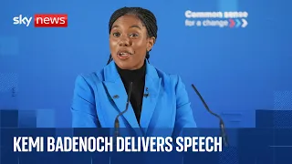 Kemi Badenoch speaks at British Chamber of Commerce