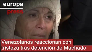 Venezolanos reaccionan con tristeza y estupor ante la detención de María Corina Machado