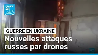 Des attaques russes par drones font au moins quatre morts en Ukraine • FRANCE 24
