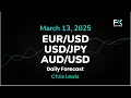 EUR/USD, USD/JPY, AUD/USD Price Forecast Today: Euro, Yen, Dollar Technical Analysis (March 13)