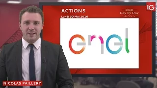 ENEL Bourse - Action Enel, en direction de 4,21€ - IG 30.05.2016