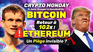 BITCOIN CRYPTO Monday 🚨 ETH le PIÈGE INVISIBLE 🔥 BITCOIN de RETOUR à 100k