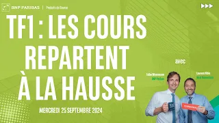 TF1 TF1 : Les cours repartent à la hausse - 100% Marchés - 25/09/2024