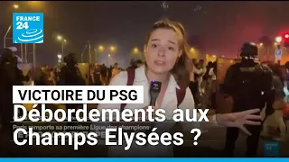 PSG roi d&#39;Europe : les Champs Elysées continuent de se remplir de supporters • FRANCE 24
