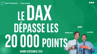 DAX40 PERF INDEX Le DAX dépasse les 20 000 points - 100% Marchés - soir - 03/12/2024