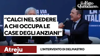 “Vogliamo dare un calcio nel sedere a chi occupa le case”: l’intervento di Delmastro ad Atreju