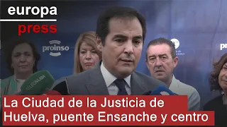 NEXO Nieto destaca el edificio de Ciudad de la Justicia de Huelva como nexo entre Ensanche y centro