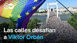 &quot;Marcha del Orgullo&quot; en apoyo al colectivo LGBTQ+ desafía prohibición del gobierno en Hungría