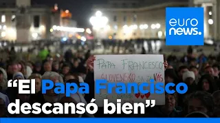 El Papa Francisco &quot;descansó bien&quot; durante la noche tras las crisis respiratorias, según el Vaticano