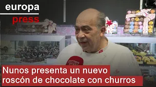 Nunos presenta un nuevo roscón de chocolate con churros