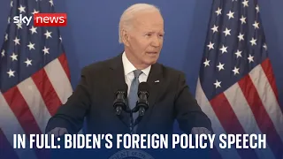 JOE US President Joe Biden lays out his foreign policy achievements - Watch full speech