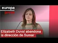 Elizabeth Duval abandona la dirección de Sumar